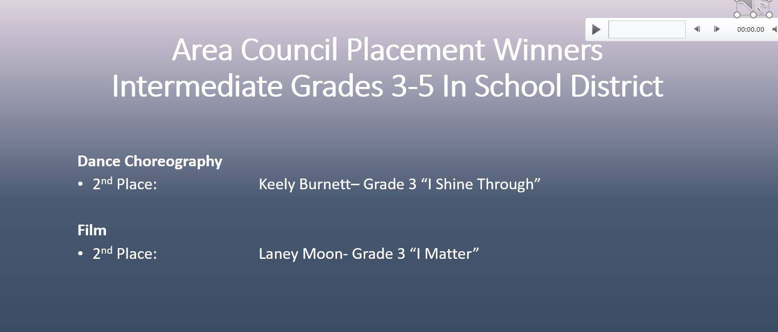Reflections Winners by Category