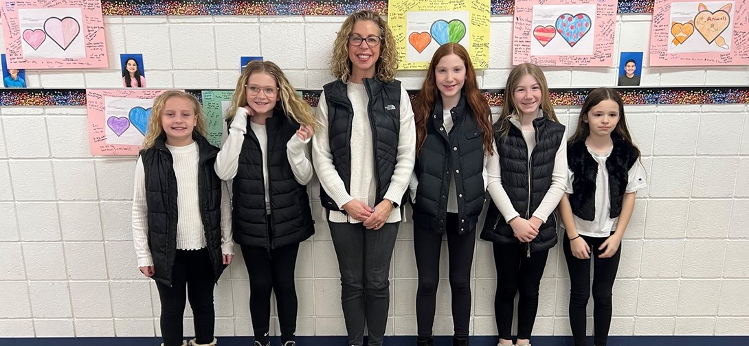 Students are dresses as teacher Mrs. Tucker