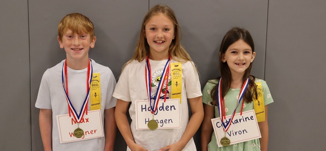 Winners with their medals.