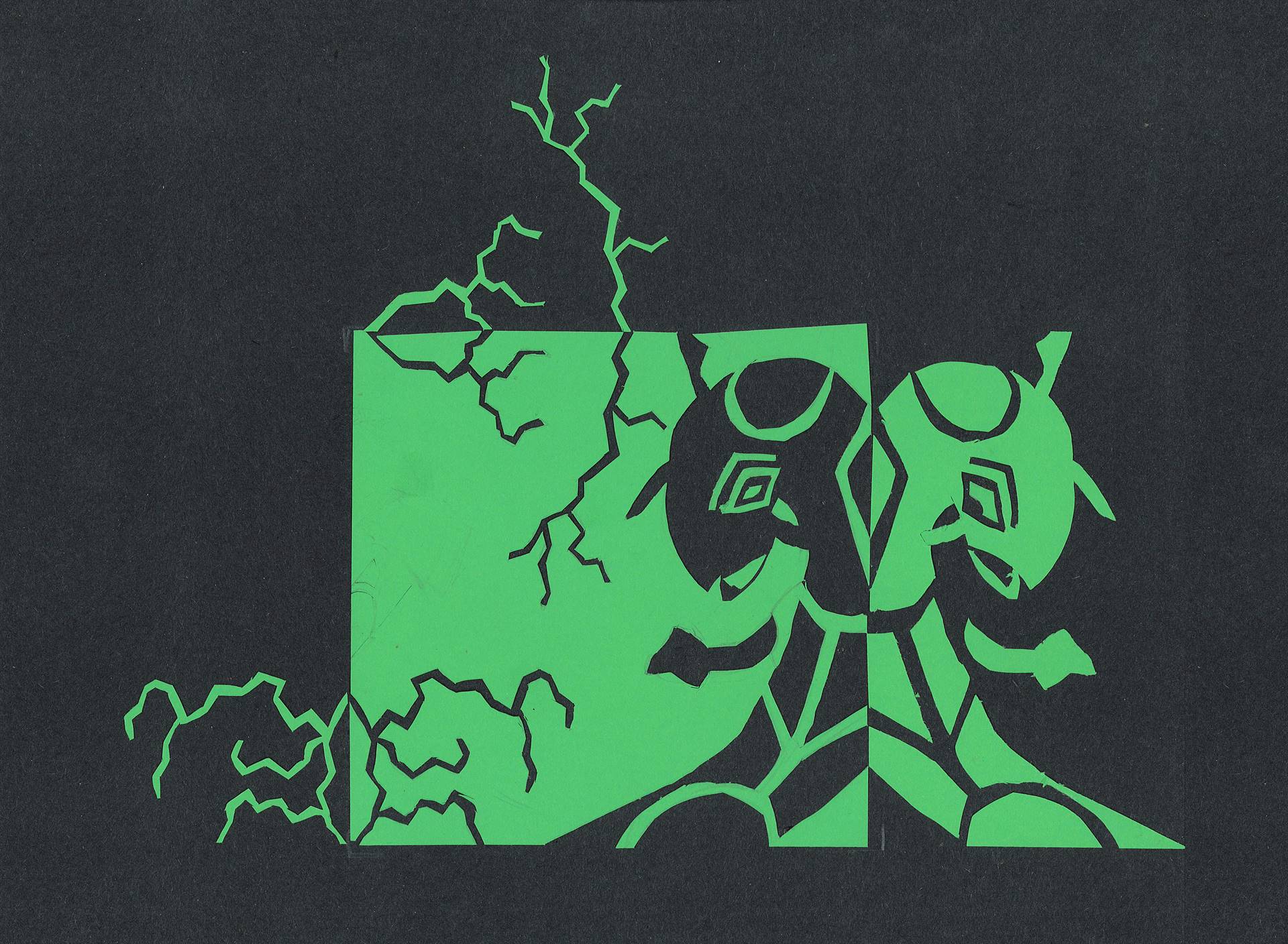 green abstract art