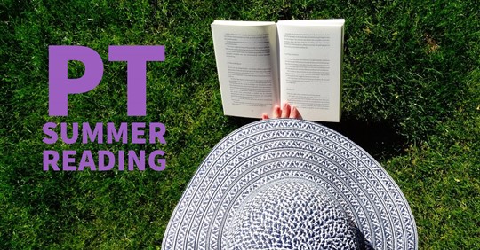 woman in summer hate reading a book