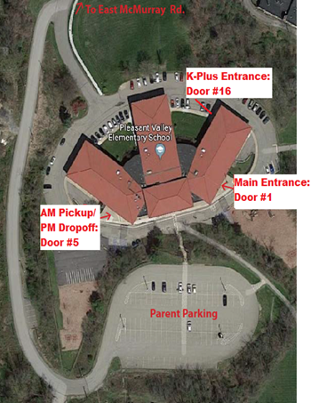 Door locations for PV Arrival