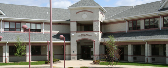 View of the front on Bower Hill Elementary